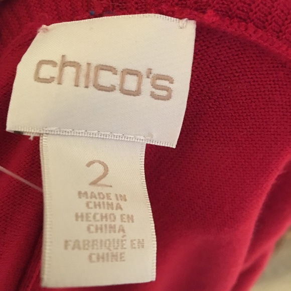 Red Chico’s open cardigan L - Picture 4 of 6